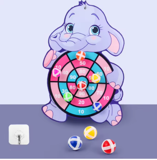 Jogo de Dardos Infantil com Bolinhas Adesivas