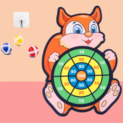 Jogo de Dardos Infantil com Bolinhas Adesivas