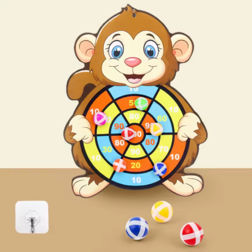 Jogo de Dardos Infantil com Bolinhas Adesivas