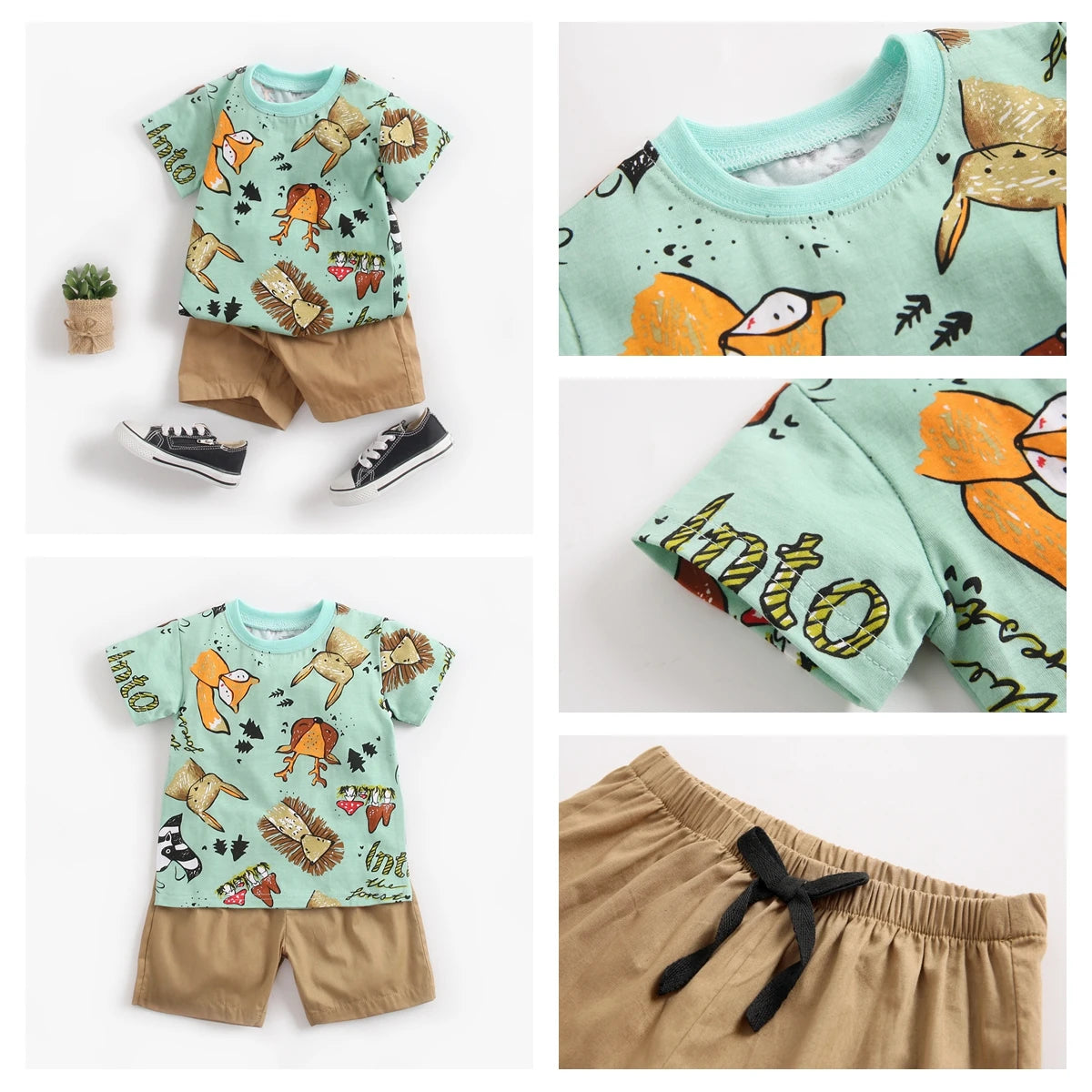 Conjunto Verão animal