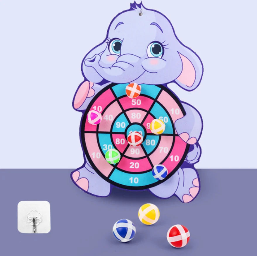 Jogo de Dardos Infantil com Bolinhas Adesivas