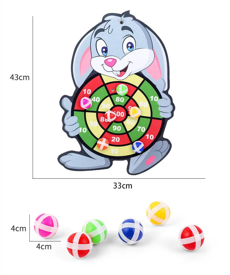 Jogo de Dardos Infantil com Bolinhas Adesivas