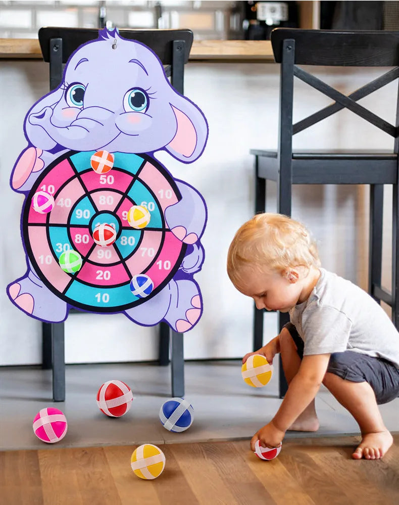 Jogo de Dardos Infantil com Bolinhas Adesivas