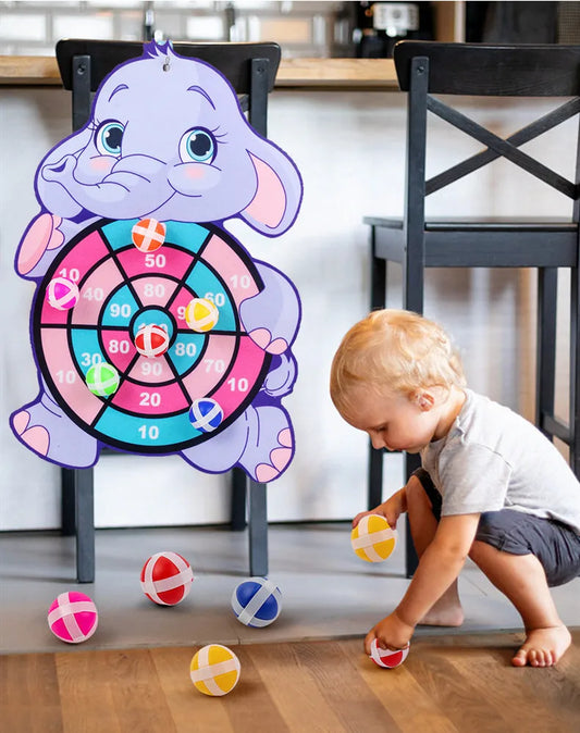 Jogo de Dardos Infantil com Bolinhas Adesivas
