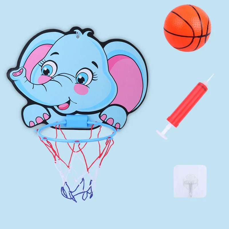 Aro de Basquete Infantil com Animais Divertidos