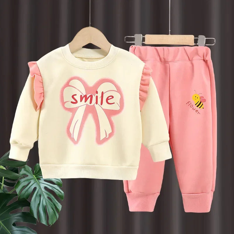 Conjunto Infantil Feminino Moletom "Smile"