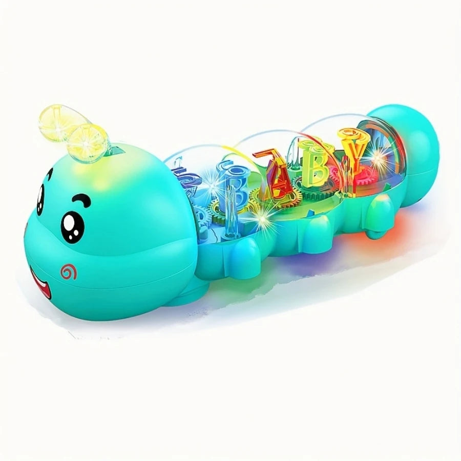 Lagarta Musical Infantil com Luz e Som