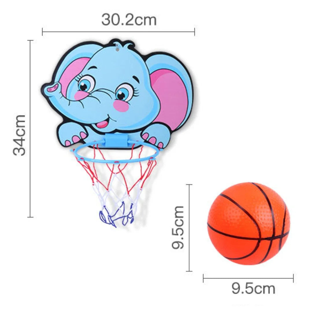 Aro de Basquete Infantil com Animais Divertidos
