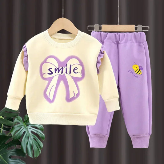 Conjunto Infantil Feminino Moletom "Smile"