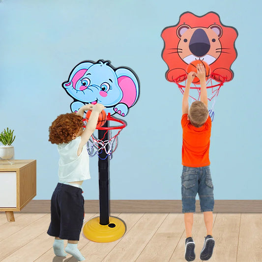Aro de Basquete Infantil com Animais Divertidos