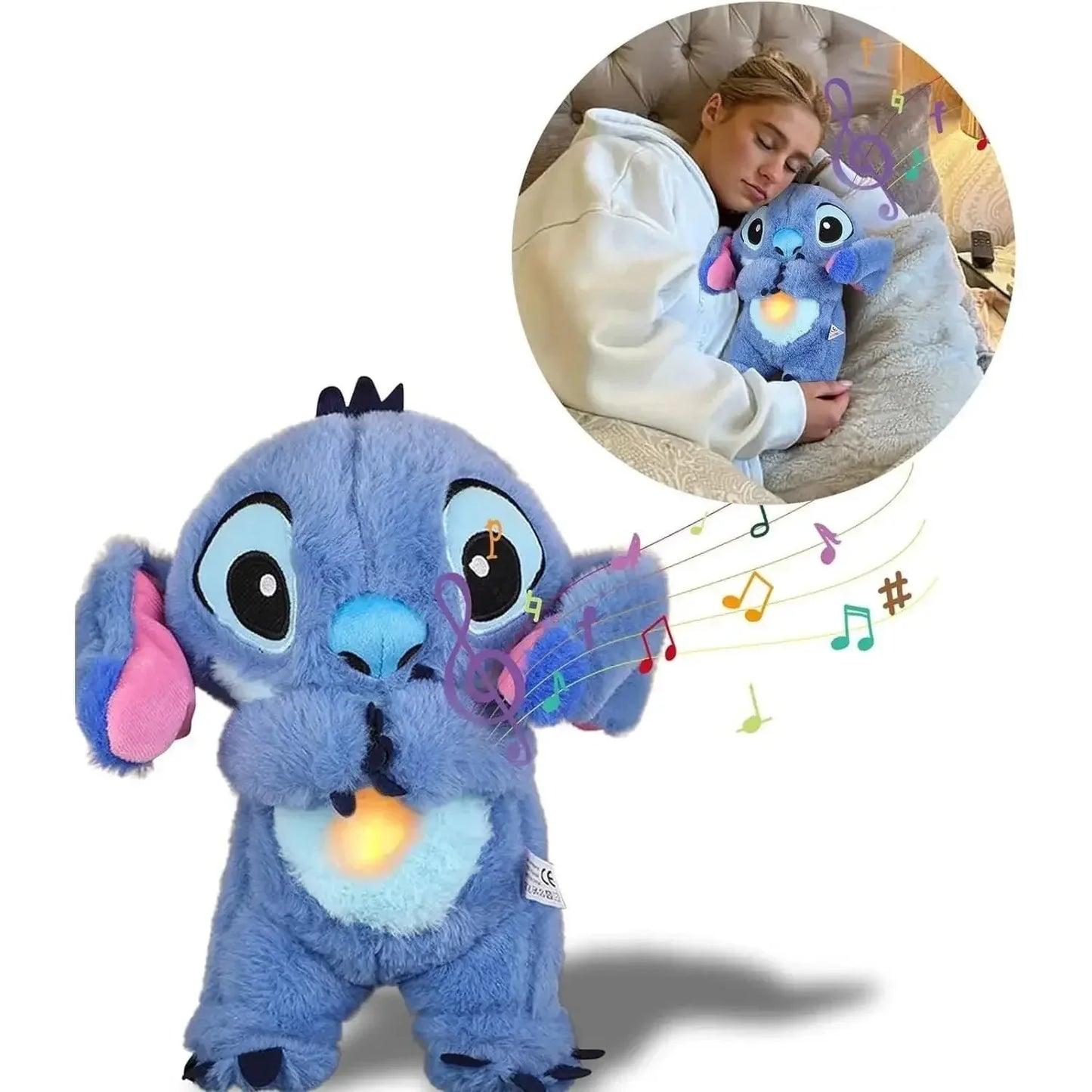 Pelúcia Stitch Interativa – Respira, Ilumina e Canta