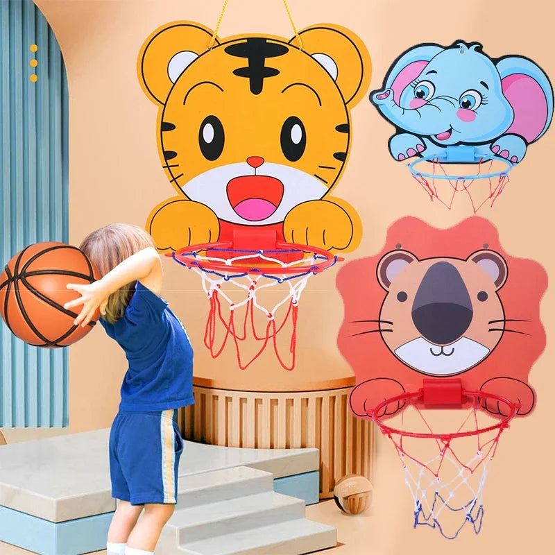 Aro de Basquete Infantil com Animais Divertidos