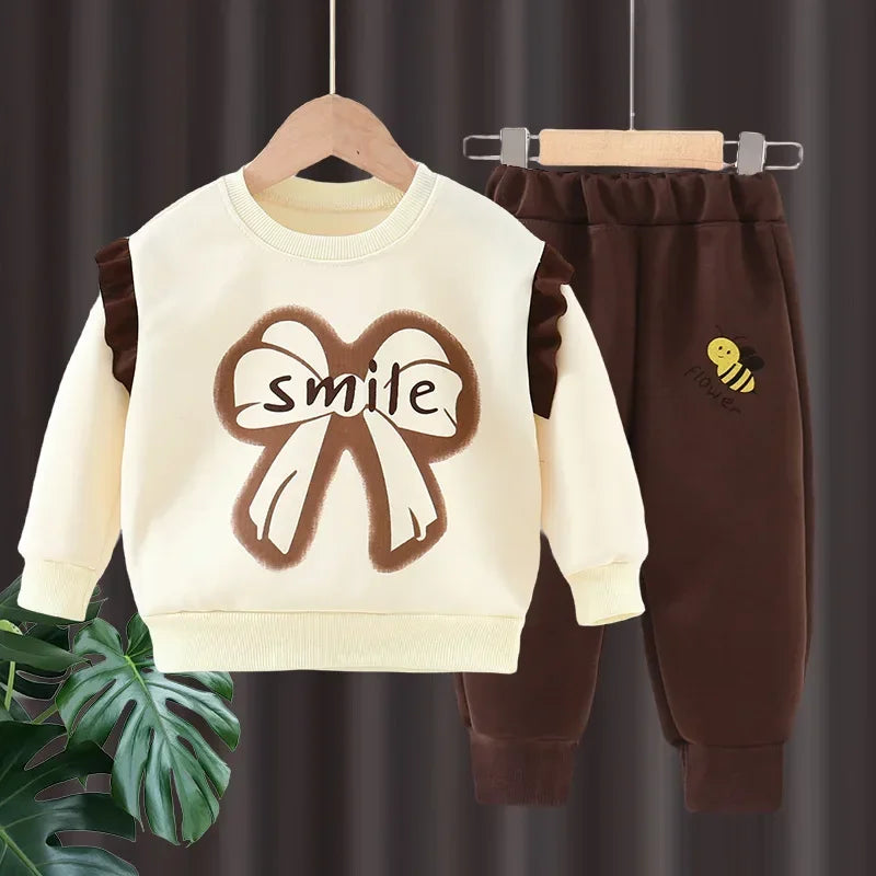 Conjunto Infantil Feminino Moletom "Smile"