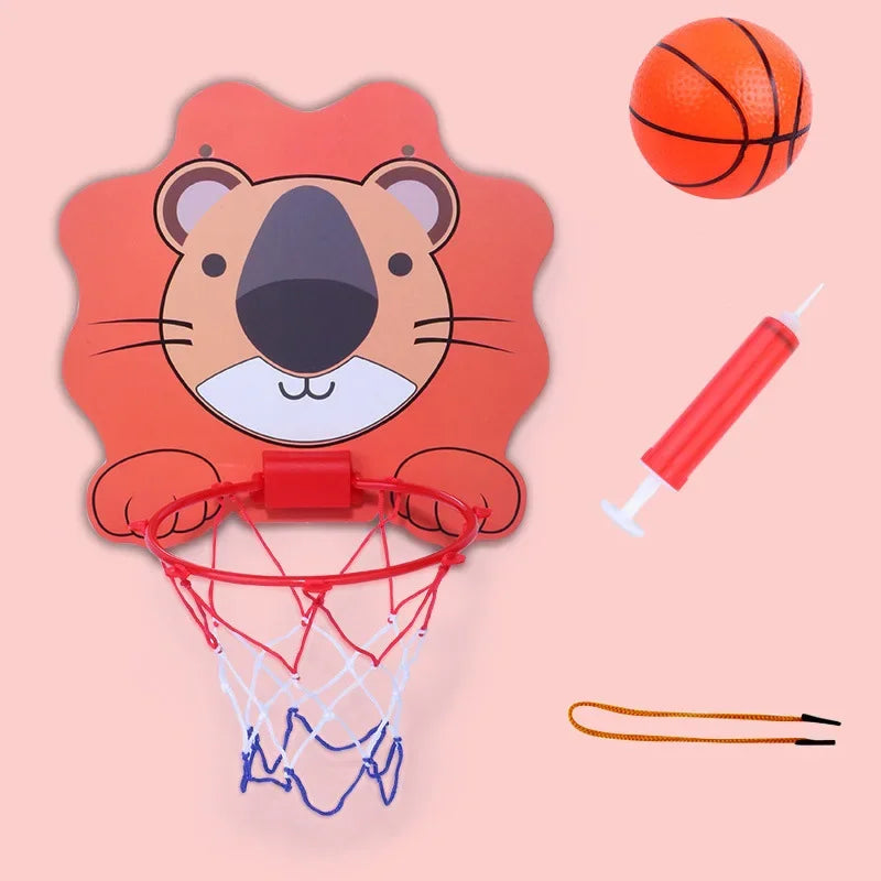 Aro de Basquete Infantil com Animais Divertidos