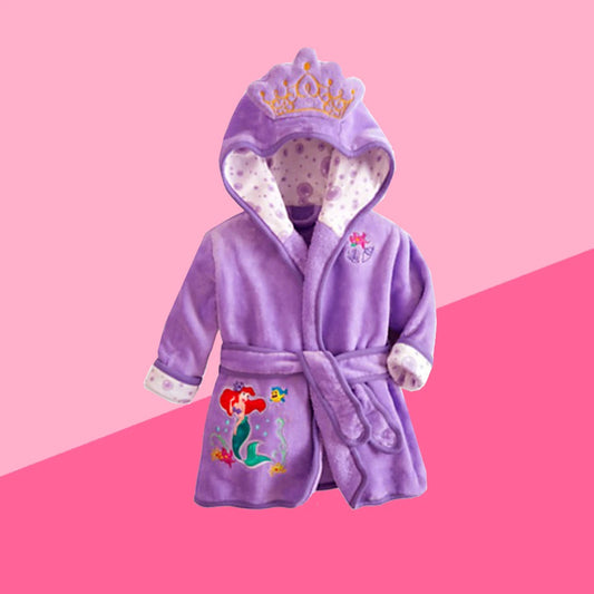 Roupão com capuz infantil